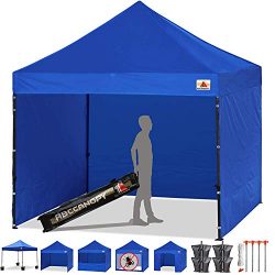 ABCCANOPY Canopy Tent 10 x 10 Pop Up Canopies Commercial Tents Market stall with 4 Removable Sid ...