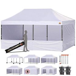 ABCCANOPY Canopy Tent 10 x 20 Pop Up Canopies Commercial Tents Market stall with 4 Removable Sid ...