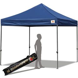 ABCCANOPY Pop up Canopy Tent Commercial Instant Shelter with Wheeled Carry Bag, 10×10 FT Na ...