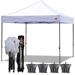 ABCCANOPY Canopy Tent 10 x 10 Pop Up Canopies Commercial Tents Market stall with 4 Removable Sid ...