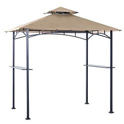 ABCCANOPY Grill Shelter Replacement Canopy roof ONLY FIT for Gazebo Model L-GZ238PST-11 (Beige)