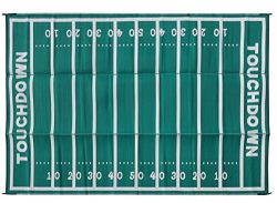 Camco American Football Field Design Large Outdoor/Patio Rug Perfect for Camping Hiking, Rving,  ...