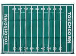 Camco 42862 8′ x 16′ Football Outdoor Patio Mat – Mold and Mildew Resistant, E ...
