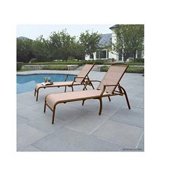 Sand Dune Chaise Lounges, Tan, Set of 2 Put These Chaise Louge Chairs By the Pool and Enjoy Your ...