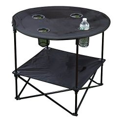 Portable Camping Side Table for Outdoor Picnic, Beach, Games, Camp, and Patio Tables Folding wit ...