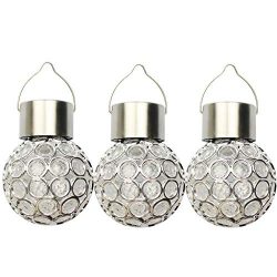 Orcbee  _Waterproof Solar Rotatable Outdoor Garden Camping Hanging LED Round Ball Lights