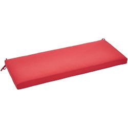 AmazonBasics Bench Patio Cushion – Poly Batting – Red