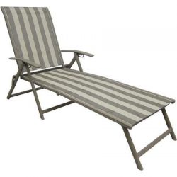 Mainstays Fair Park Sling Folding Lounge Chairs, Set of 2, Solid Stripe