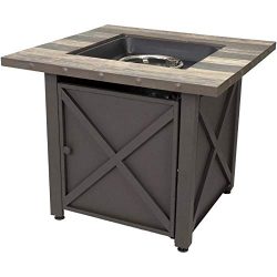 Endless Summer 30-in W 50000-BTU Brown Tabletop Steel Propane Gas Fire Table