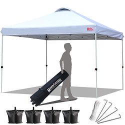 MASTERCANOPY Compact Canopy 10×10 Ez Pop up Canopy Portable Shade Instant Folding Better Ai ...