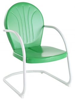 Crosley Furniture Griffith Metal Outdoor Chair – Grasshopper Green