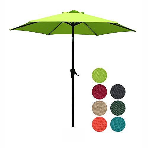 Patiorama 7.5 Feet Outdoor Patio Umbrella with PushButton Tilt and