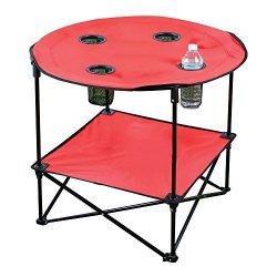 Portable Camping Side Table for Outdoor Picnic, Beach, Games, Camp, and Patio Tables Folding wit ...