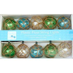 Vintage Glass-Style Buoy Float String Lights – Assorted Twine