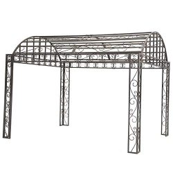 Sunjoy Siesta Garden Iron Pergola, 10′ x 12′