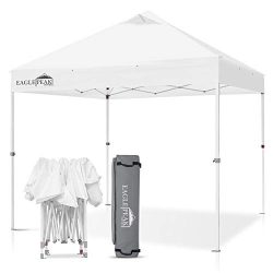 EAGLE PEAK 10′ x 10′ Commercial Canopy Tent Pop Up Instant Canopy Shelter with 100 S ...