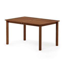 Furinno FG18070 Tioman Outdoor Dining Table, Natural