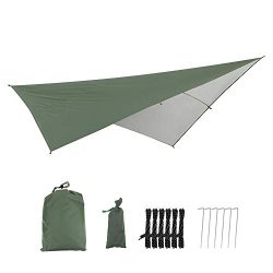 Hammock Rain Fly Tent Tarp, Portable Waterproof UV Protective Garden Screen Shelter Awnings, Gaz ...