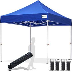 EliteShade 10’x10′ Commercial Ez Pop Up Canopy Tent Instant Canopy Party Tent Sun Sh ...