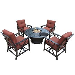 Oakland Living Charleston Deep Sitting Chat Set, Antique Bronze