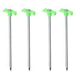 Fine Heavy Duty Anchoring Stakes – Tent Stake Pegs Garden Stake Accessory Tool for Hikers, ...