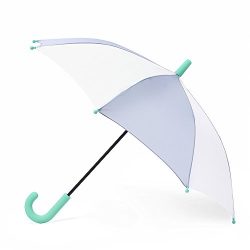 Hipsterkid Child Size Umbrella, in Grey and White.