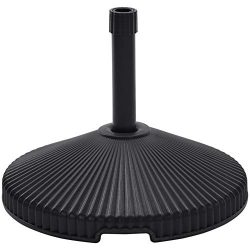 AmazonBasics Umbrella Base Stand – Recycled Plastic, Black