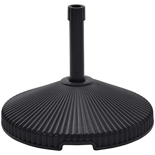 AmazonBasics Umbrella Base Stand Recycled Plastic, Black PatiosMe