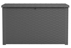 Keter 243529 Java XXL 230 Gallon Outdoor Storage Deck Box, Grey