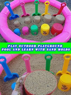 Play Outdoor Playground Pool and Learn with Sand Molds