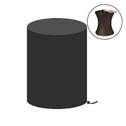 Saking Patio Bar Table Cover Round Waterproof for Keter 7.5-Gal Cool Bar Table & Outdoor Cof ...