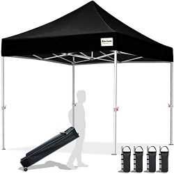 EliteShade 10’x10′ Commercial Ez Pop Up Canopy Tent Instant Canopy Party Tent Sun Sh ...