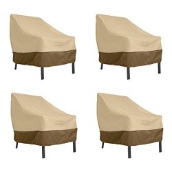 Classic Accessories Veranda Patio Lounge Chair Cover, Large (4-Pack)