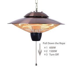 DONYER POWER 1500W Electrical Patio Heater, Ceiling Mounted, Outdoor or Indoor Use