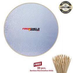Grill Mat and Fire Pit Mat (38″). Deck, Patio, Lawn Protector, Huge 38″ Fire Pit Pad ...