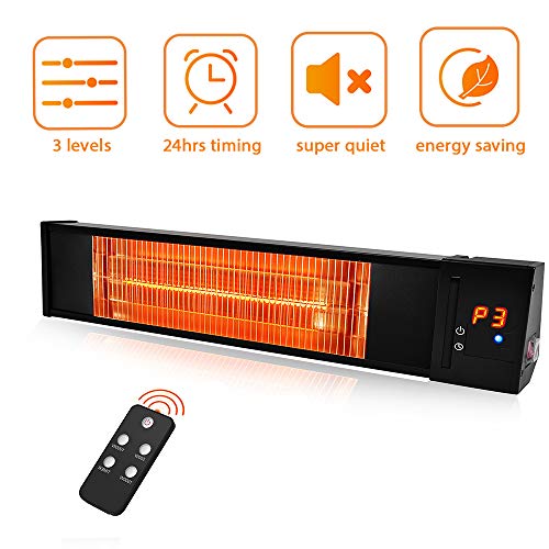 Patio Heater - TRUSTECH Electric Space Heater Infrared heater w/Remote