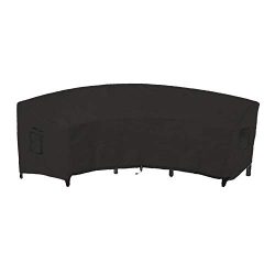Linkool Outdoor Furniture Covers Patio Sectional Curved Couch Protector Black Waterproof for Hal ...