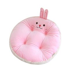 Fan-Ling 1PCS Plush Cushion Cute Animal Round Cushion,Luxury Padded Chair Seat Pads Decor,Seat C ...