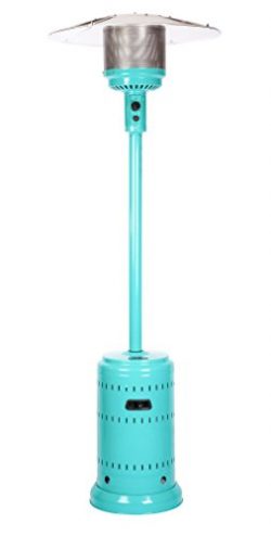 Fire Sense Powder Coated Patio Heater, Aqua Blue