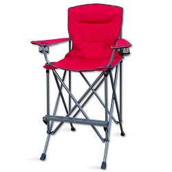 RMS Outdoors Extra Tall Folding Chair – Bar Height Director Chair for Camping, Home Patio  ...