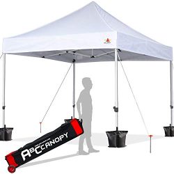 ABCCANOPY 10×10 Canopy Tent Pop up Canopy Outdoor Canopy Commercial Instant Shelter with Wh ...