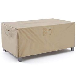 Vailge Veranda Rectangular/Oval Patio Table Cover, Heavy Duty and Waterproof Outdoor Lawn Patio  ...