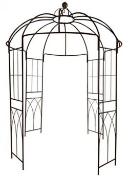 OUTOUR French Style Birdcage Shape Heavy Duty Gazebo,9’Highx 6’6″Wide,Pergola  ...