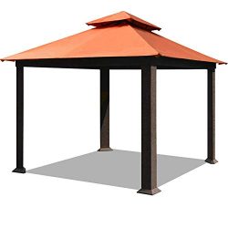 EliteShade 12×12 Sunbrella Titan Patio Outdoor Garden Backyard Gazebo with Ventilation and  ...