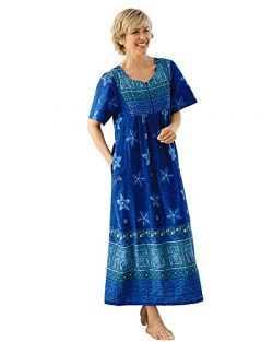 National Island Tribal Lounger, Blue Print, Medium