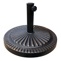 EliteShade Umbrella Base Stand Heavy Duty Market Patio Outdoor Umbrella Holder, Bronze