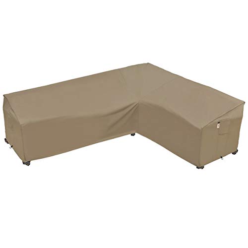 Heavy Duty Outdoor Sectional Sofa Cover, 100 Waterproof 600D Patio