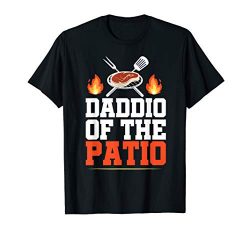 Mens Daddio Of The Patio Funny Grill Shirt BBQ Grilling Gifts Men T-Shirt