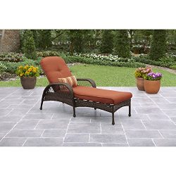 Better Homes & Gardens* Outdoor Chaise Lounge in Burnt Orange