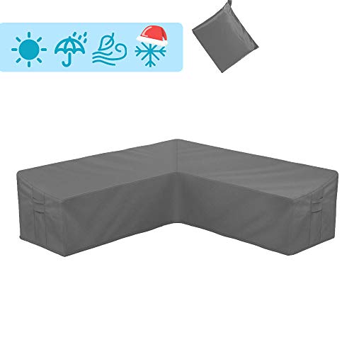 STARTWO Outdoor V Shaped Sectional Sofa Cover,Heavy Duty Waterproof